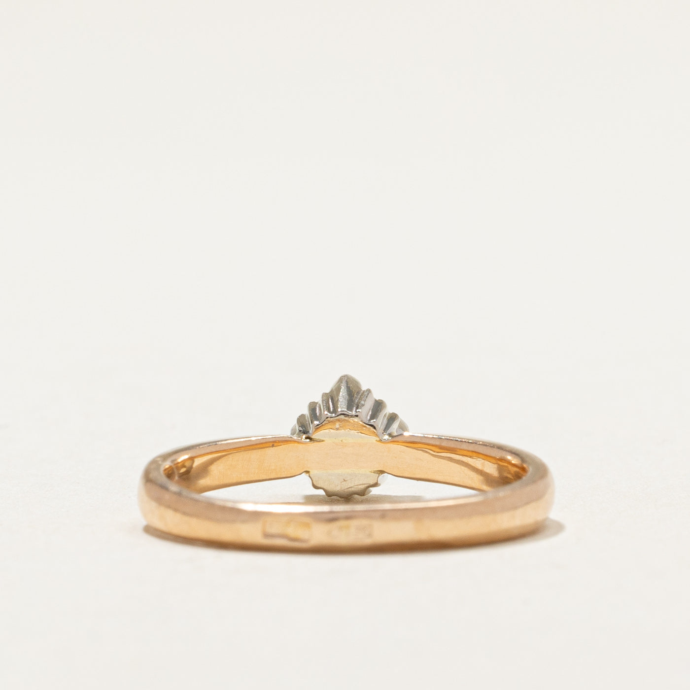 Solitaire Diamond Reverse Tapered Ring 0.22 Carat Size 5.25 - Elegant Wedding Band, Engagement Ring for Women, Perfect for Proposals, Anniversaries & Special Occasions