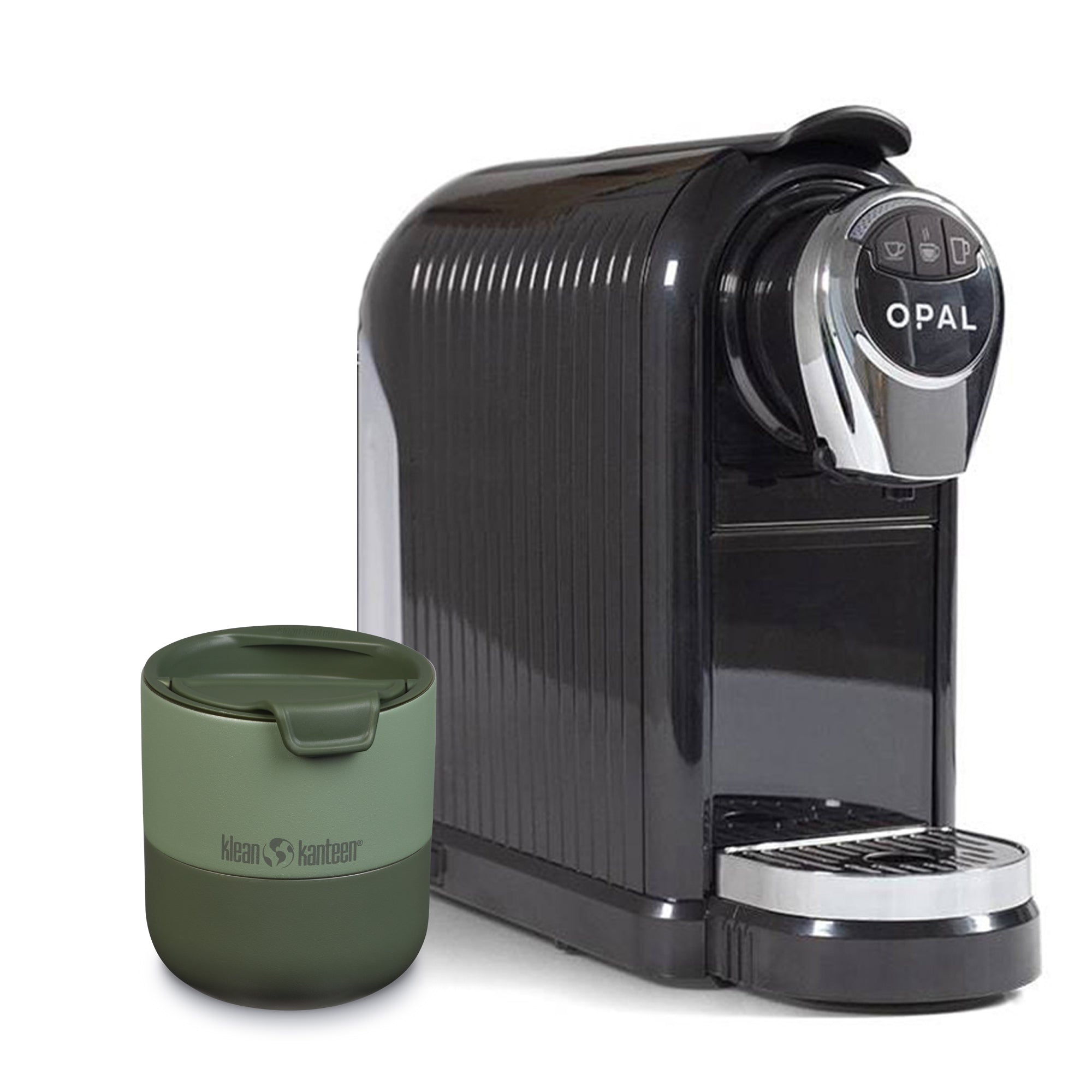 Premium OPAL Coffee Maker with 12oz Rise Lowball Tumbler Set - Perfect for Home Brewing, Office Use & Travel Coffee Lovers