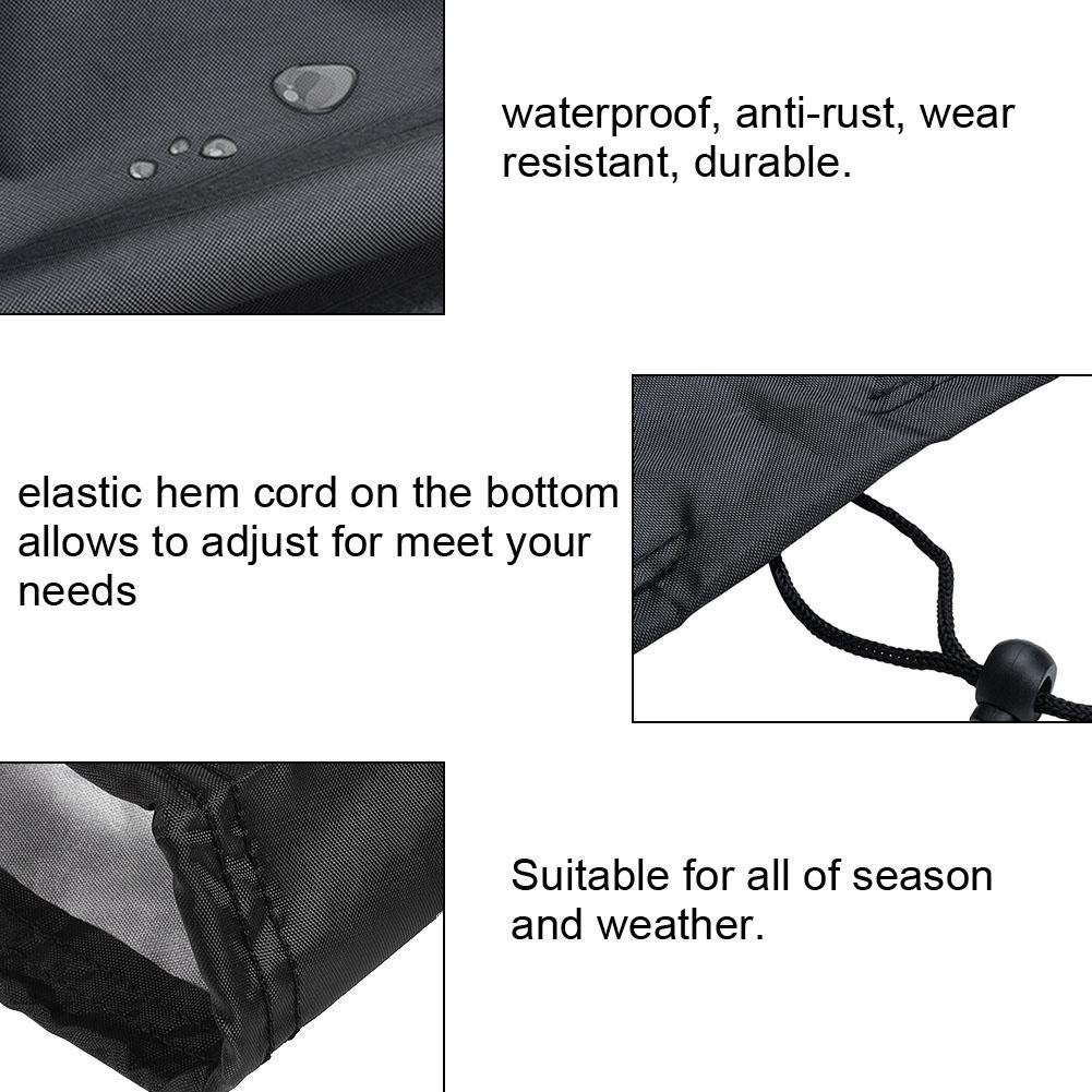 Alomejor Waterproof Outdoor Chaise Lounge Chair Cover - Anti-Rust Oxford Fabric Garden Furniture Protector with Storage Bag - Perfect for Patio, Poolside, and Backyard Use