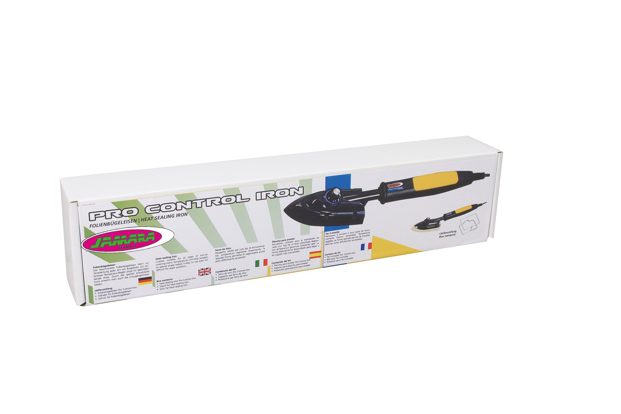 Jamara 172140 Professional Control Iron with Steam Function - Black - Perfect for Home Ironing, Laundry, and Fabric Care