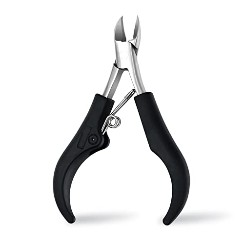 **Professional Stainless Steel Toenail Clippers for Thick & Ingrown Nails – Curved Head Podiatrist Pedicure Kit – Foot Care & Manicure Tool for Home & Travel Use**