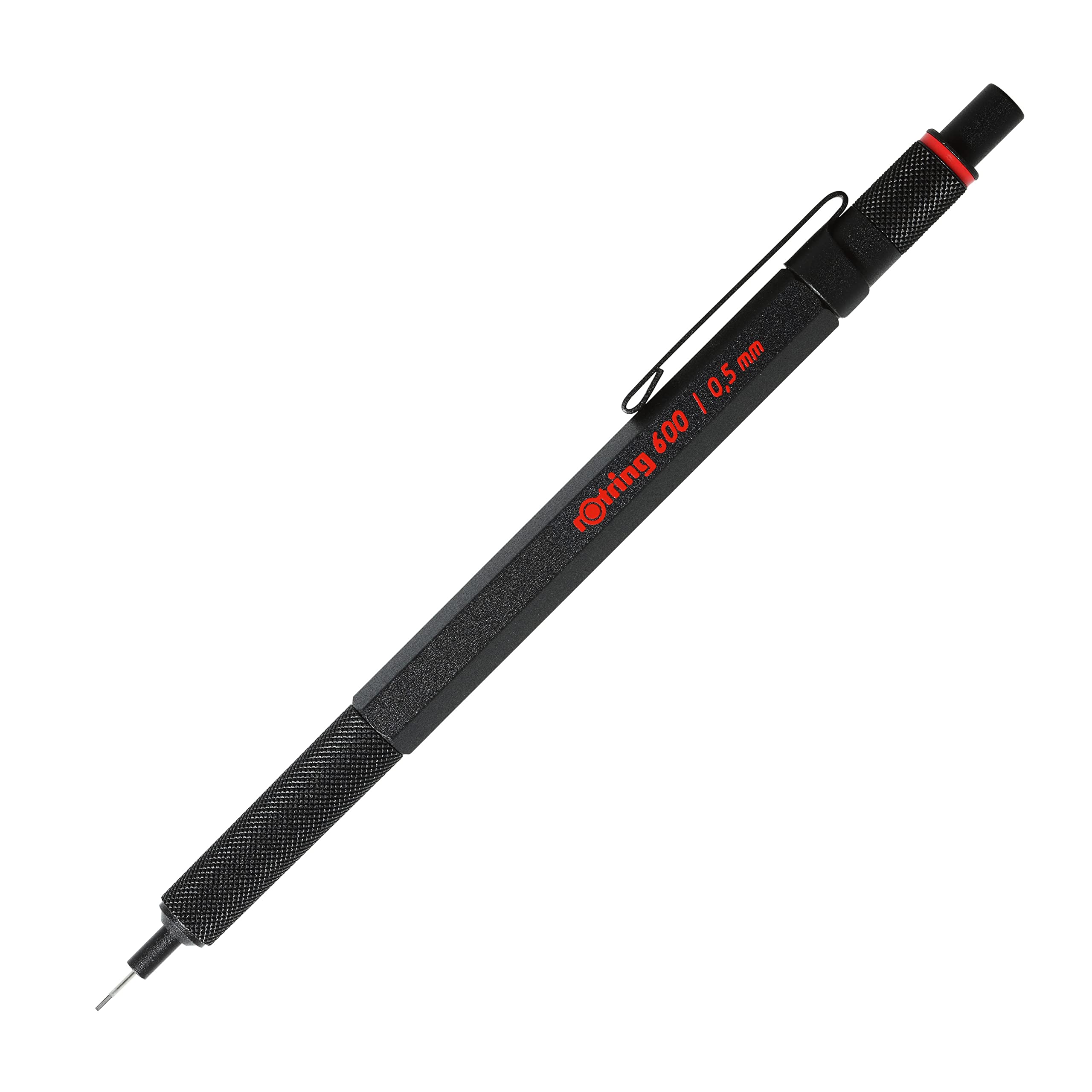 Rotring 600 Mechanical Pencil 0.5mm - Professional Drafting Pencil with Black Metal Barrel for Engineers, Architects & Artists - Perfect for Technical Drawing, Sketching & Writing