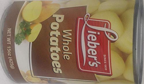 Lieber's Whole Potatoes Kosher For Passover - 15 Oz (Pack of 3) | Canned Potatoes for Cooking, Stews & Holiday Meals