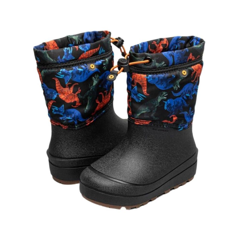 BOGS Kids' Snow Shell Boot - Waterproof Winter Boots for Boys & Girls - Dinosaur Design - Perfect for Snow Play, Hiking & Outdoor Adventures