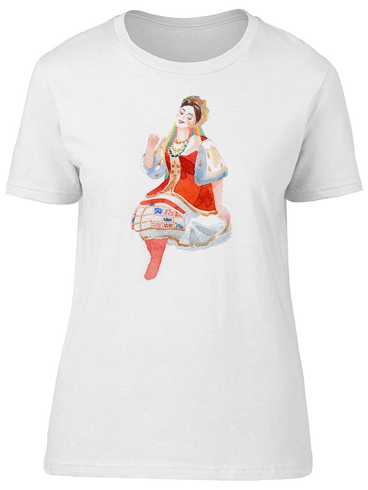 Ukrainian Girl Watercolor T-Shirt for Women - Stylish Graphic Tee for Casual Wear, Street Fashion & Everyday Outfits