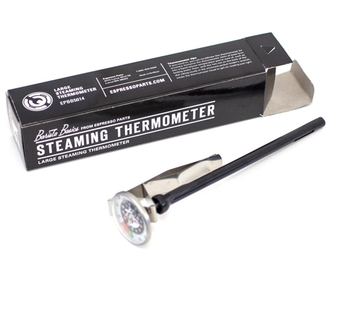 Barista Basics 5 Steaming Thermometer - Professional Milk Frothing Thermometer for Espresso, Latte & Cappuccino | Perfect for Home Baristas & Coffee Shops