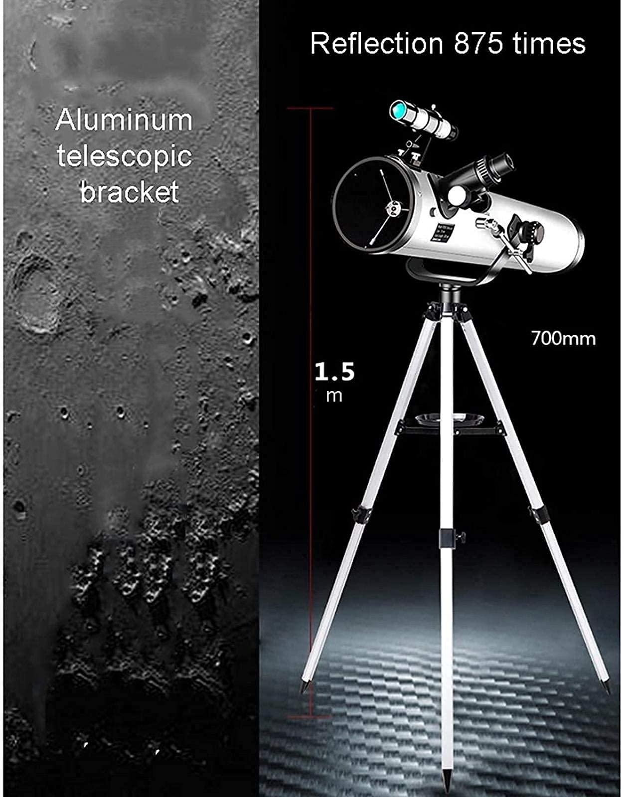 Best Astronomy Telescope for Beginners - 700mm Focal Length Adjustable Telescope for Kids & Adults | Perfect for Stargazing, Moon Observation & Astrophotography