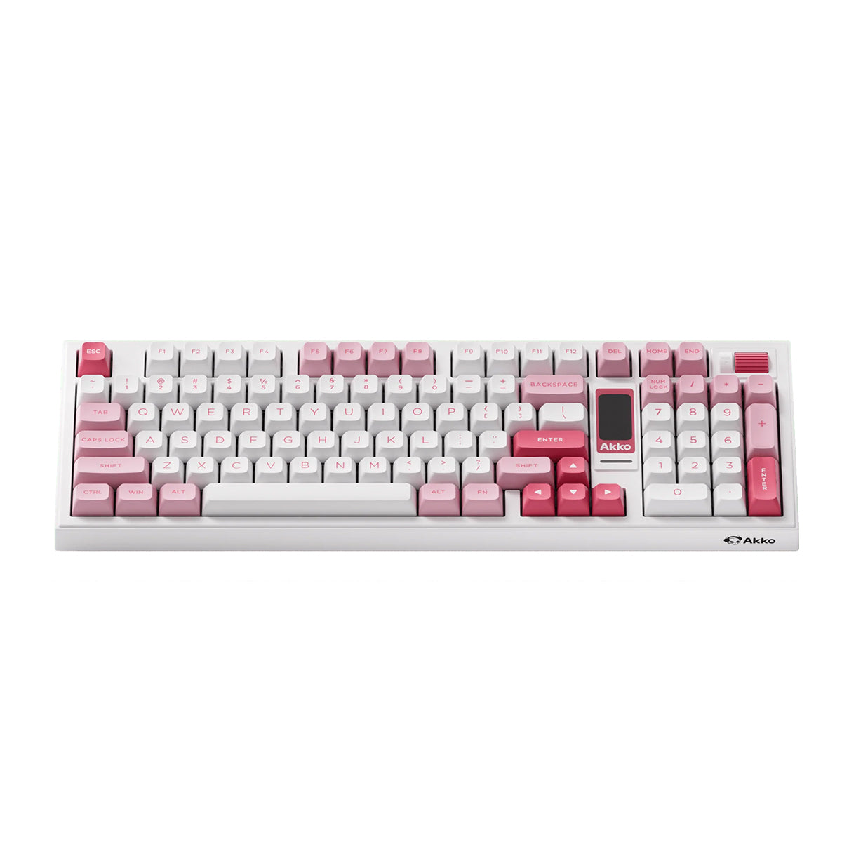 Akko 5098B Prunus Lannesiana Compact 1800 Wireless Mechanical Keyboard with LCD & RGB Backlit - Hot-Swappable Piano Pro V3 Switches for Gaming, Typing & Office Work