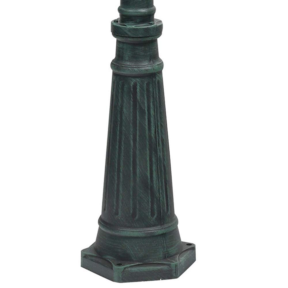 3-Head LED Garden Street Light with Aluminum Pole - E27 Socket, Die-Casting Waterproof Design for Lawn, Pathway & Outdoor Lighting | Perfect for Driveway, Backyard & Landscape Illumination
