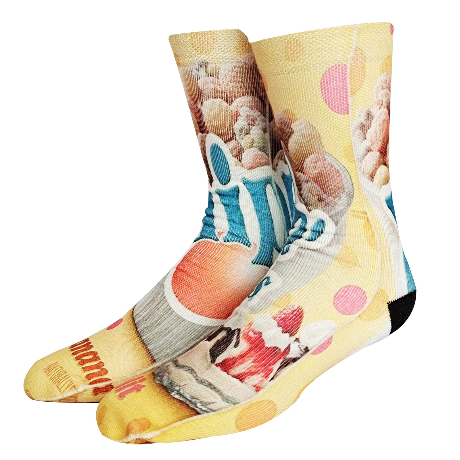 Funny 3D Printed Compression Socks for Men & Women - Crazy Novelty Long Socks - Perfect for Cosplay, Gifts, and Everyday Wear
