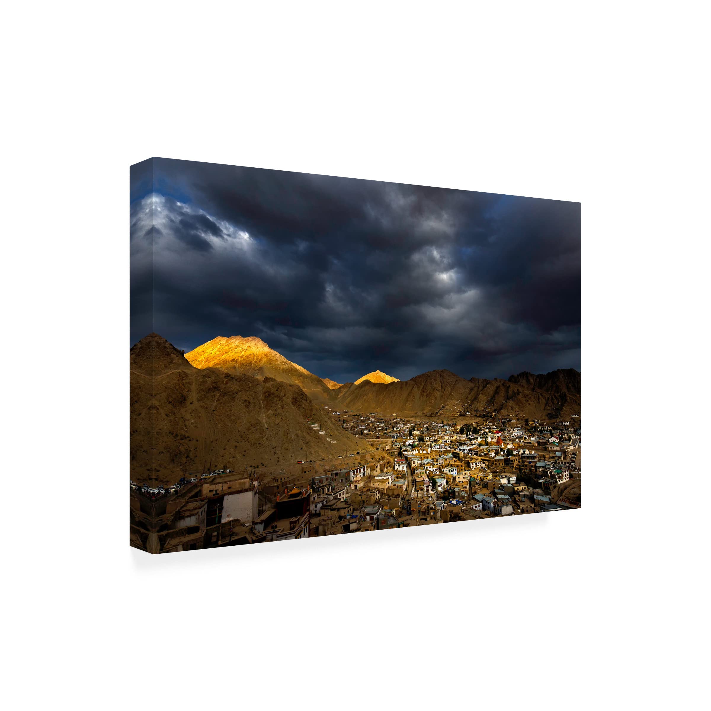 Trademark Fine Art 'Spotlight' Canvas Wall Art by Jassi Oberai - Modern Home Decor for Living Room, Bedroom & Office