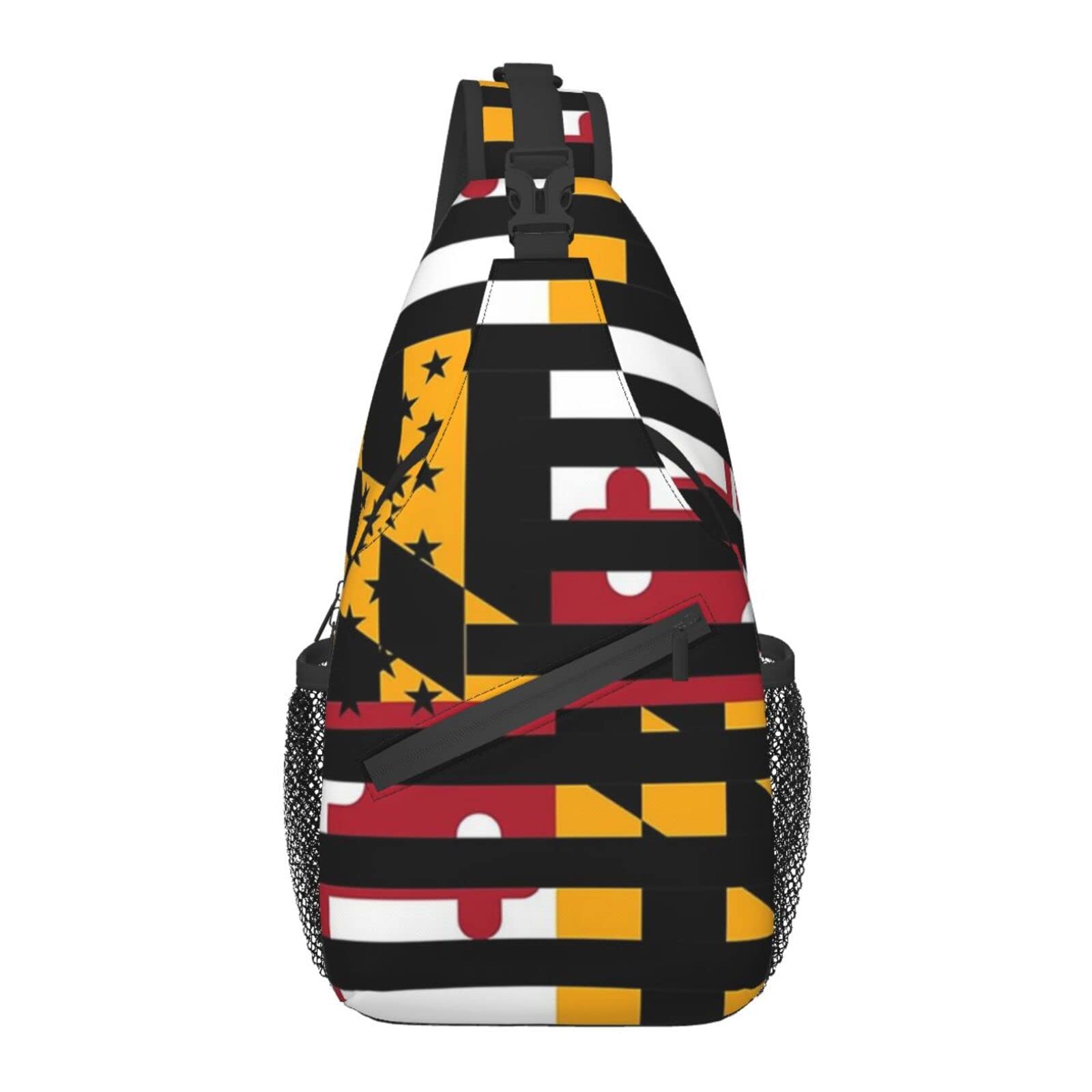Maryland Flag Sling Bag - Crossbody Shoulder Backpack for Women & Men | Lightweight Casual Chest Bag for Travel, Hiking & Daily Use