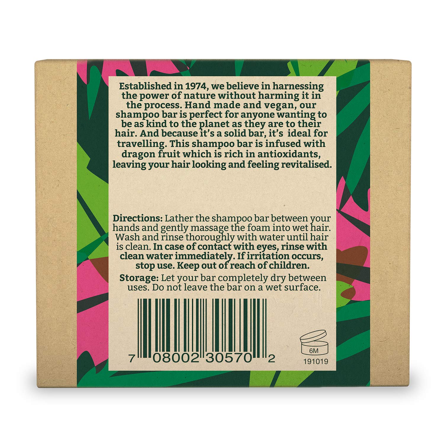 Faith in Nature Natural Dragon Fruit Shampoo Bar - 3.00 oz Vegan & Sulfate-Free for Dry Hair - Perfect for Travel, Camping & Eco-Friendly Bathrooms