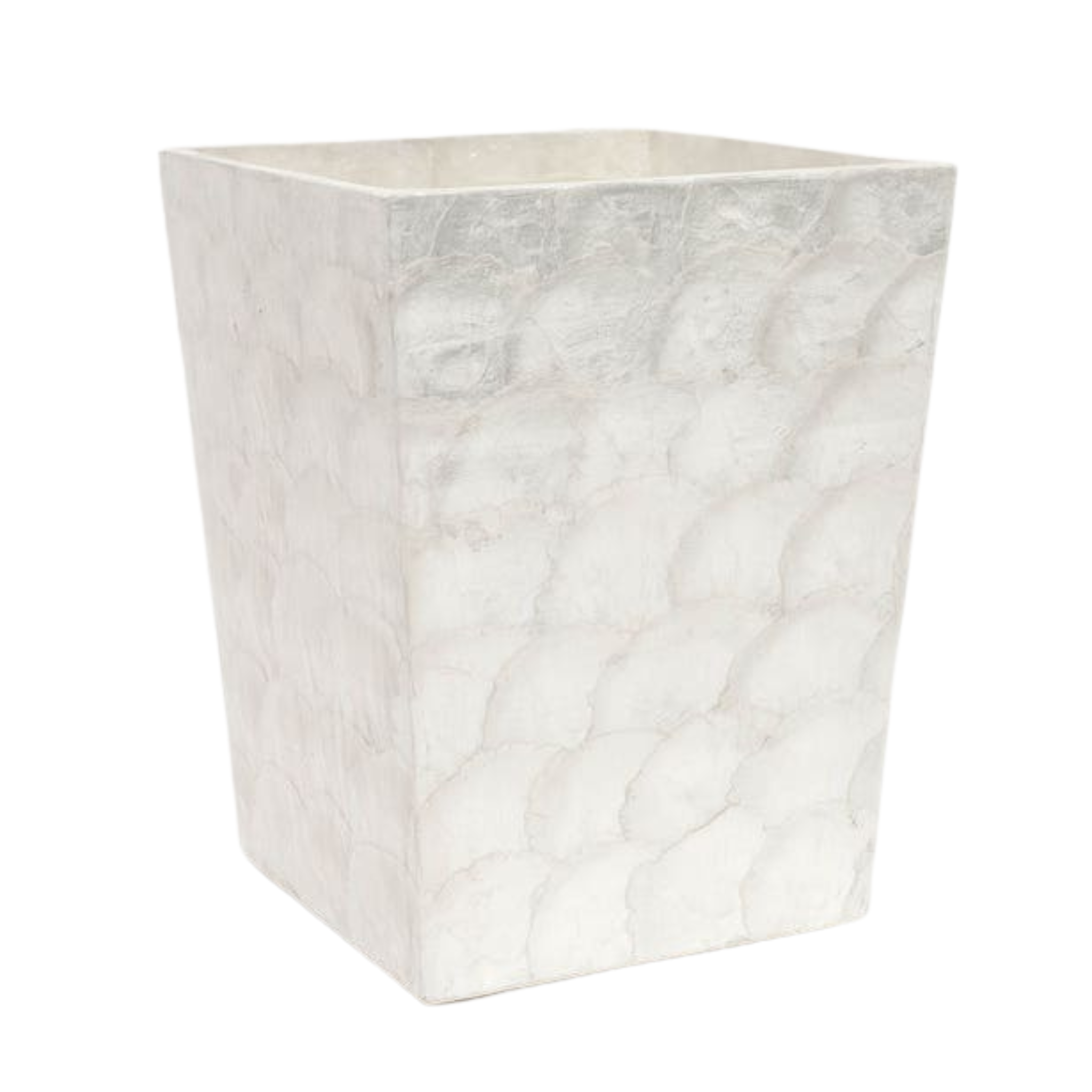 Andria Pearlized Capiz Bathroom Accessories Set - Modern Vanity Organizer for Soap Holder, Toothbrush Cup & Tumbler - Perfect for Spa, Guest Bath & Luxury Home Decor