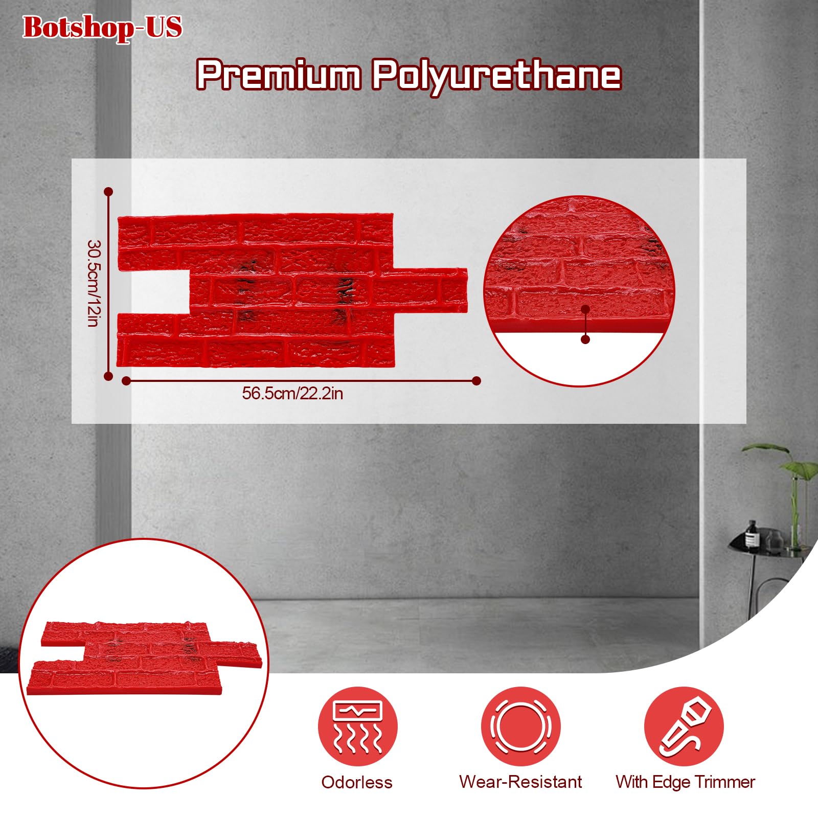 Premium PU Concrete Stamp Mats 22.2