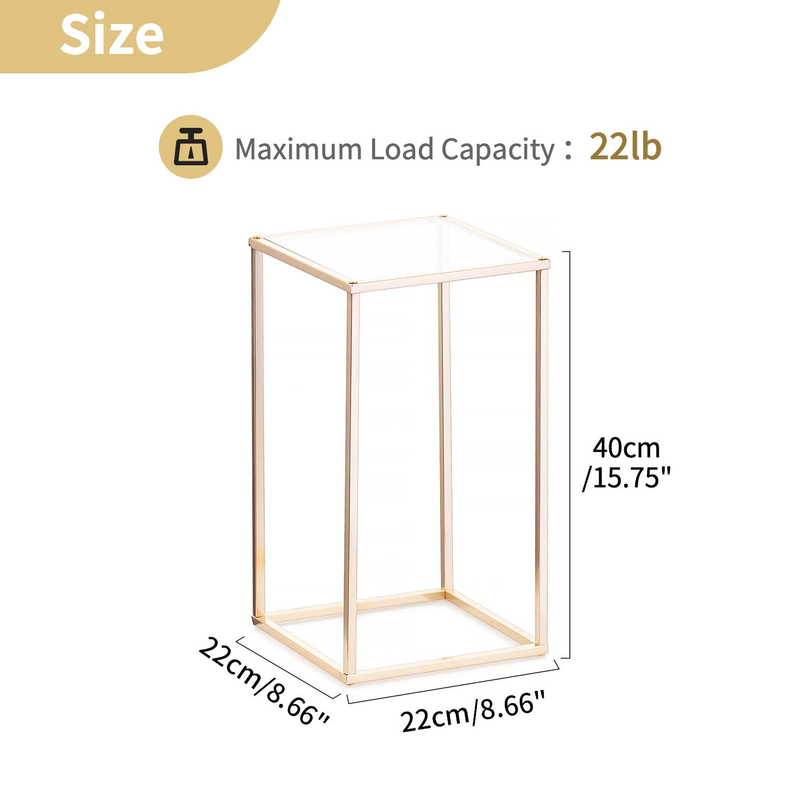 10-Pack Nuptio 15.75 Inch Tall Gold Wedding Vases with Acrylic Panels - Elegant Floral Centerpieces for Wedding Tables, Home Decor, Party & Event Decorations - Perfect for Weddings, Anniversaries, and Special Occasions