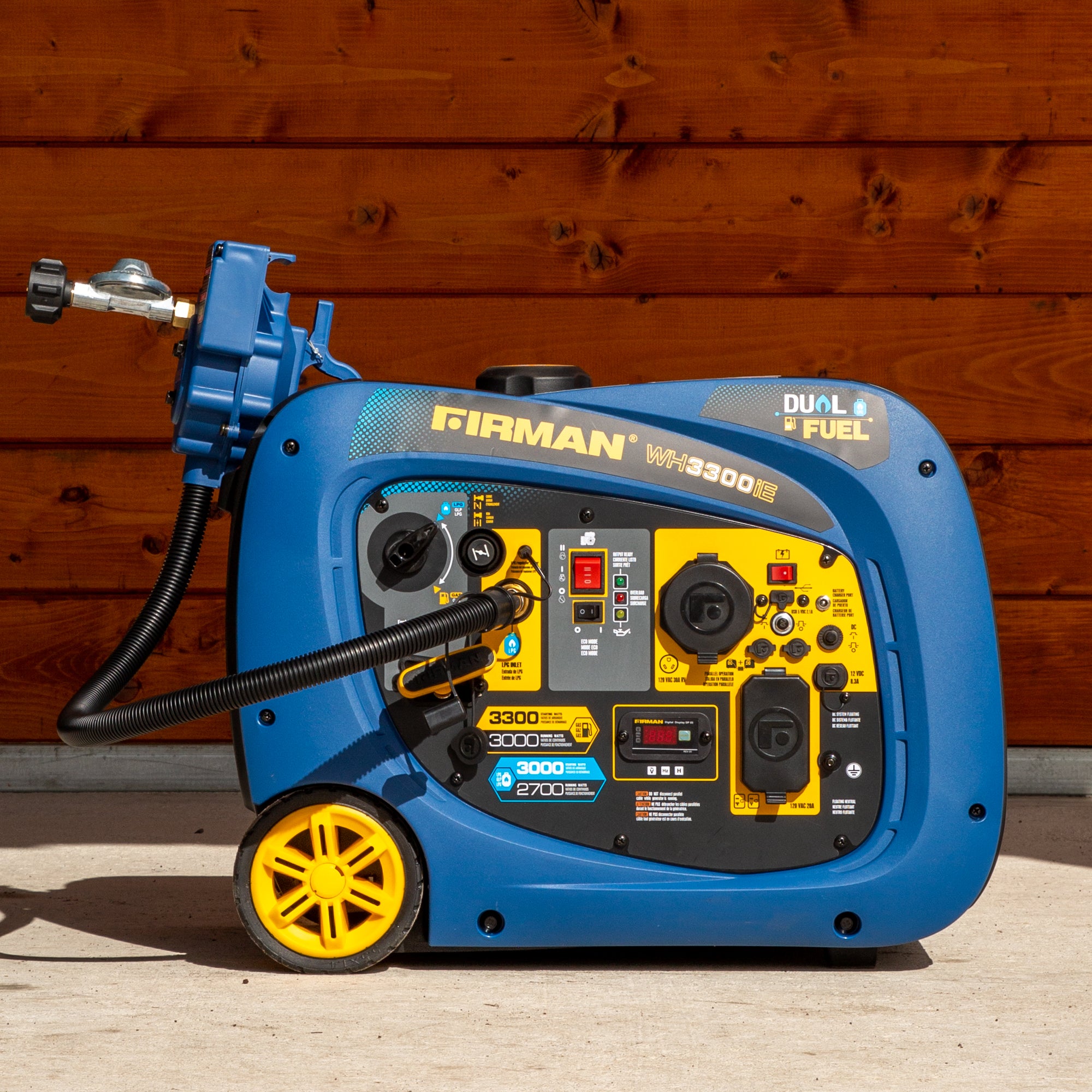3300W Dual Fuel Inverter Generator - Portable & Quiet Power Solution for Camping, RV, Home Backup & Outdoor Activities