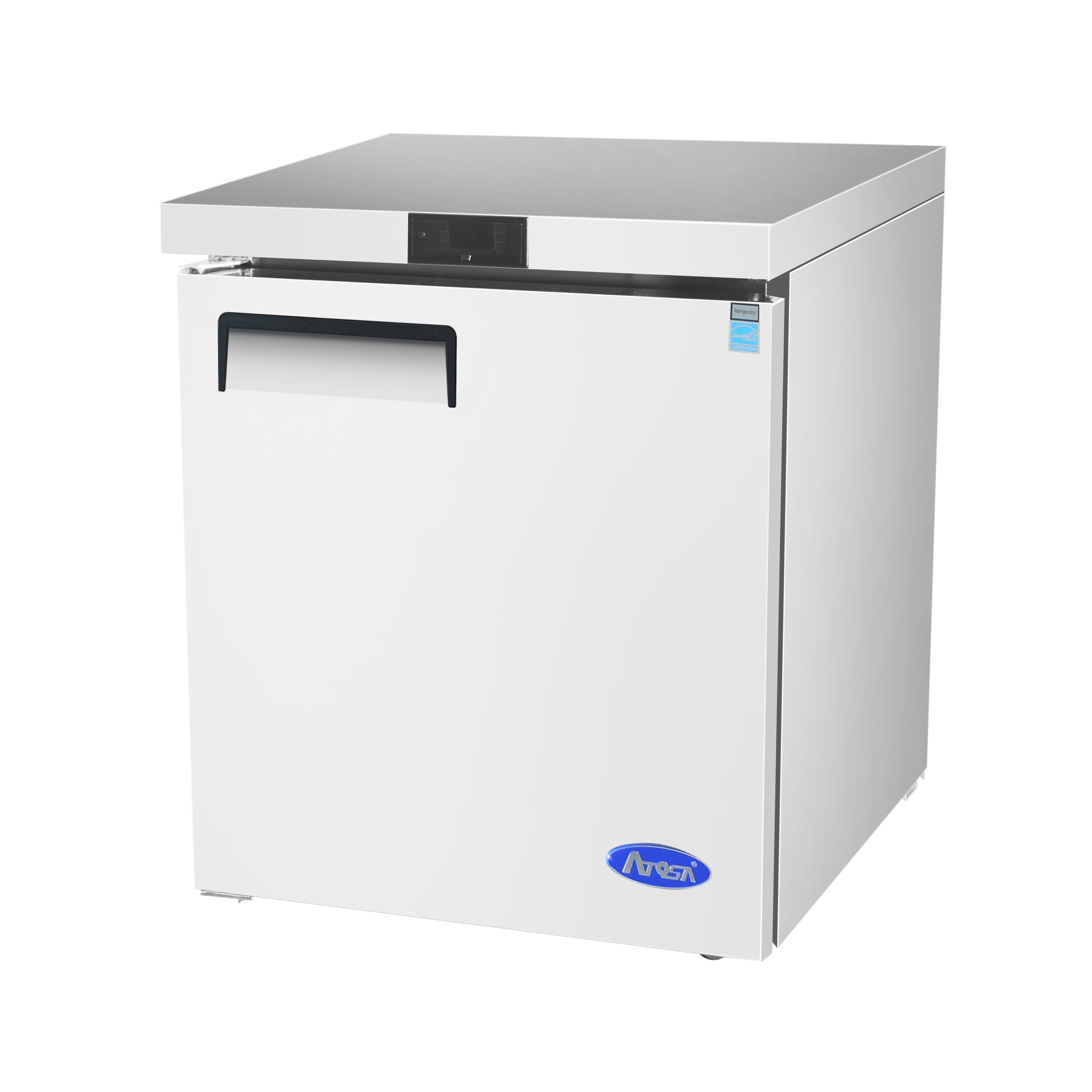 Atosa 27-Inch Commercial Undercounter Freezer with Solid Door - Energy Efficient Restaurant & Bar Freezer for Small Spaces - Perfect for Kitchens, Cafes, and Convenience Stores