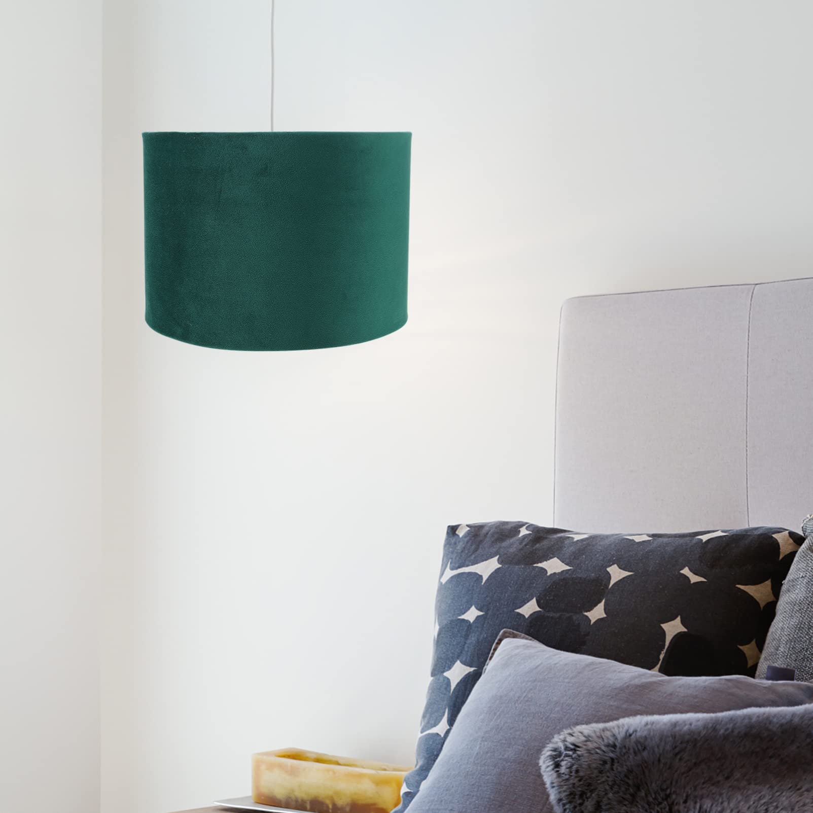 Balacoo Modern Clip-On Barrel Fabric Lamp Shade - Small Dust Cover for Table, Chandelier & Wall Lamps - Elegant Home Decor Lighting Accessory | Perfect for Living Room, Bedroom & Office