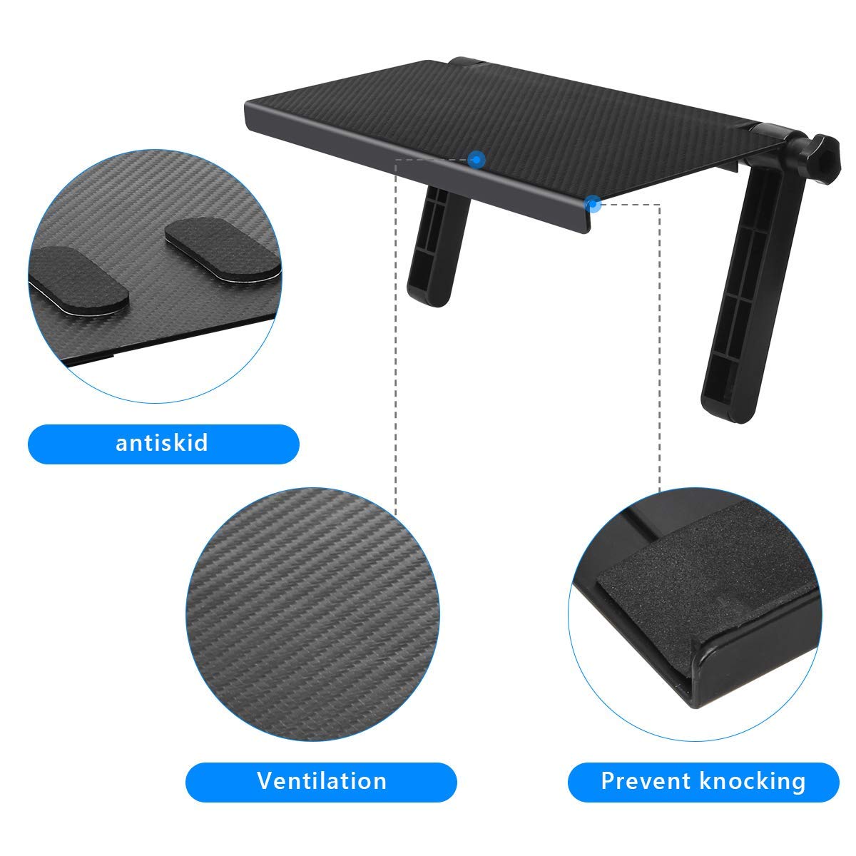 AHIER 13 Inch Wall Mount TV Shelf - Universal Cable Box Holder for TV, Computer Monitor, Game Console & Streaming Devices (Black) - Perfect for Living Room, Bedroom & Home Theater Organization