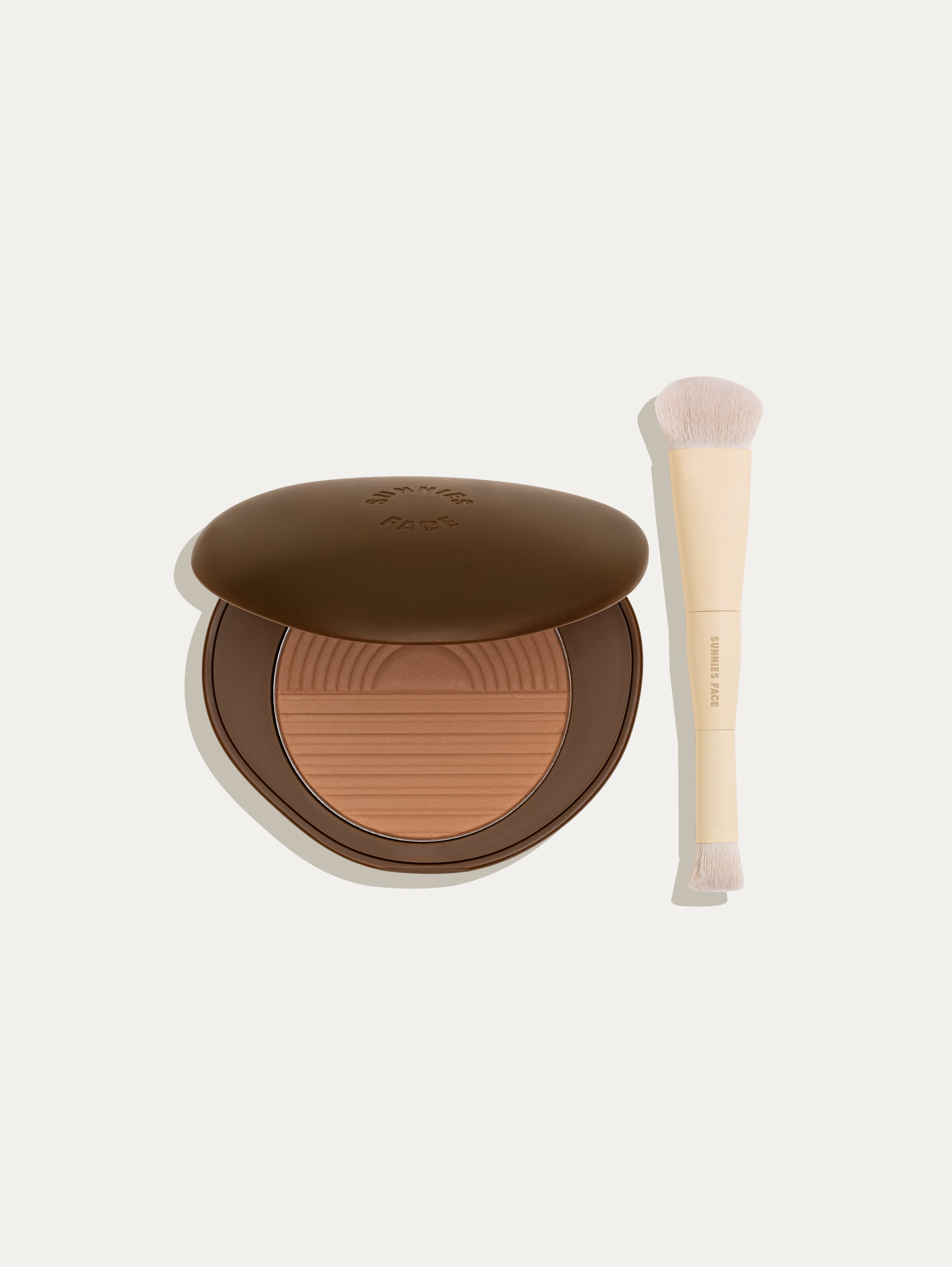 Professional Healthy Touch Bronzer & Contour Brush Set - Vegan Makeup Brushes for Flawless Face Sculpting | Perfect for Contouring, Highlighting & Blending (Ideal for Daily Makeup & Professional Artists)