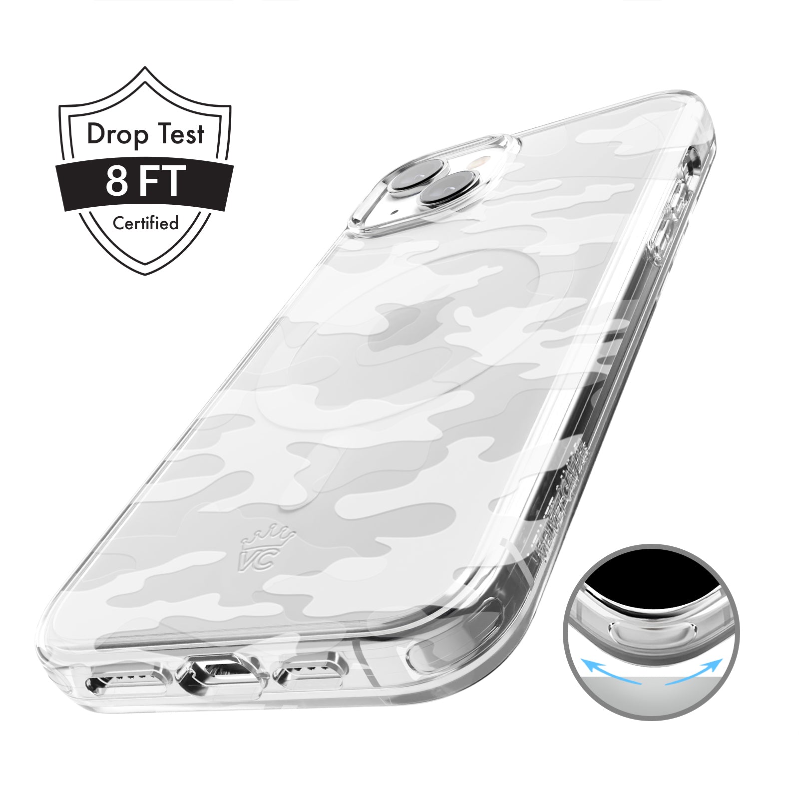 Frosted Camo iPhone Case - Matte Anti-Slip Protective Cover for iPhone [Model] | Perfect for Outdoor Adventures, Hiking & Daily Use