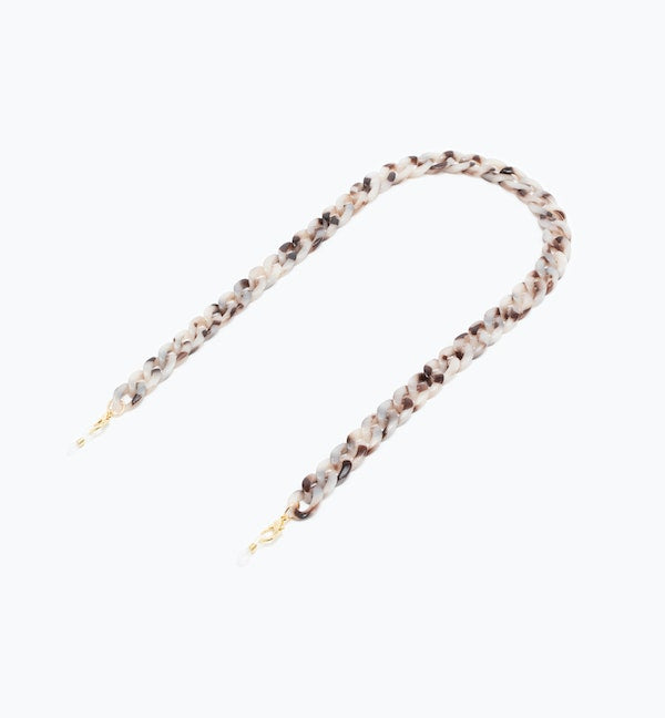 Chunky Acetate Eyeglass Chain 700mm - Stylish Reading Glasses Holder for Women & Men - Perfect for Reading, Working, and Fashion Accessories
