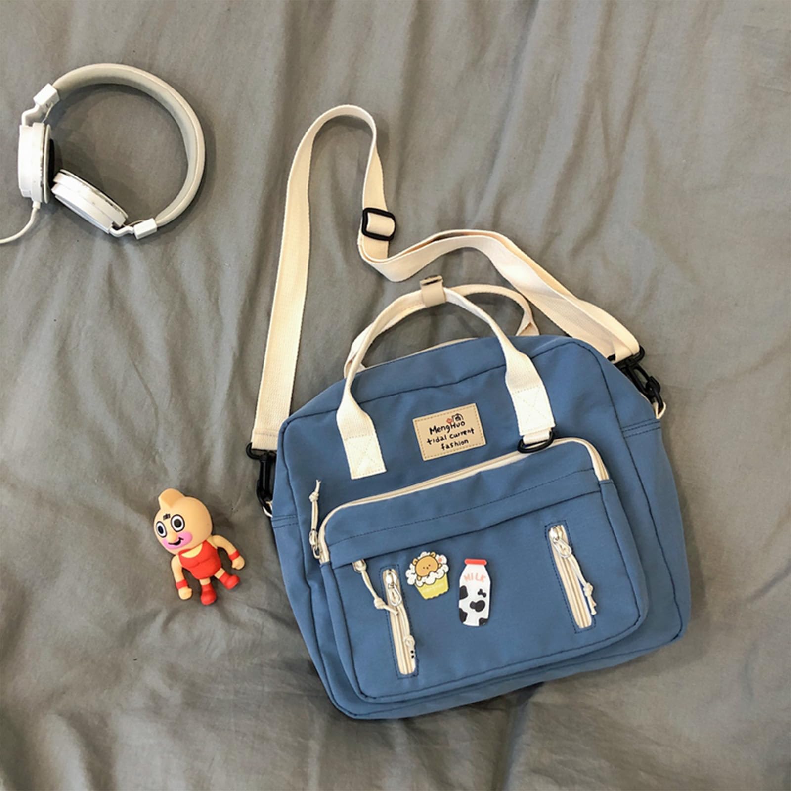 Kawaii Messenger Bag - Cute Japanese Crossbody Backpack for School & Travel