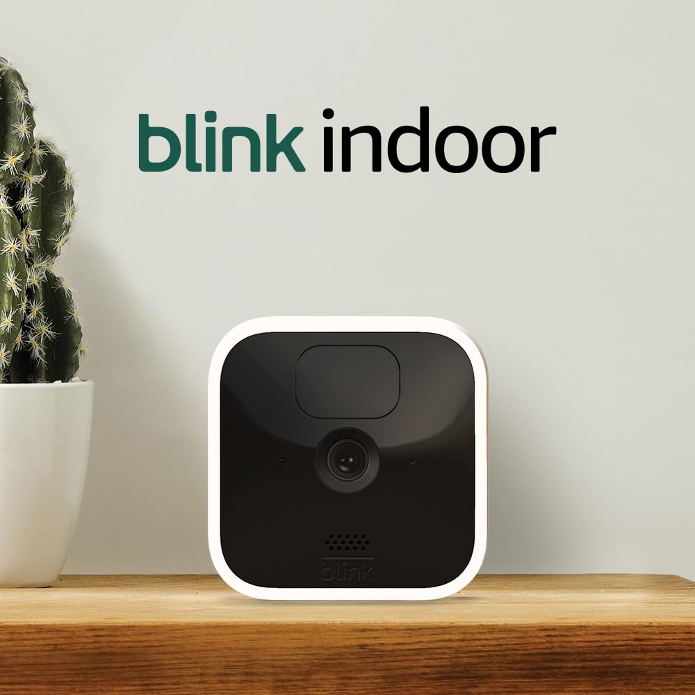 Blink Indoor Wireless HD Security Camera System - 3 Pack with 2-Year Battery Life, Motion Detection, Two-Way Audio & Alexa Compatibility | Free Blink Subscription Trial | Ideal for Home Monitoring, Baby Watching & Pet Surveillance
