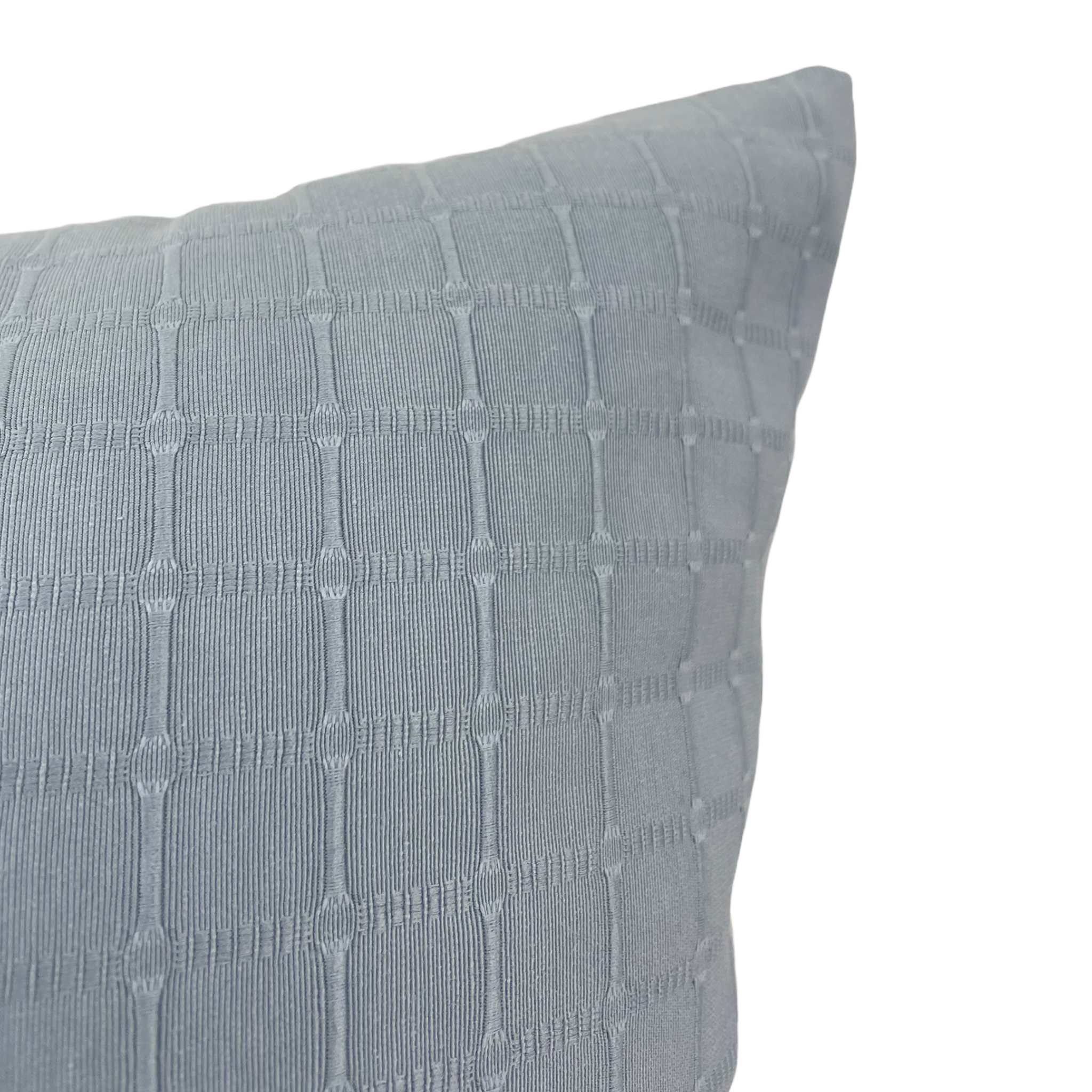 French Blue Decorative Throw Pillow 20x20 Inches - Soft Square Cushion for Sofa, Bed & Home Decor