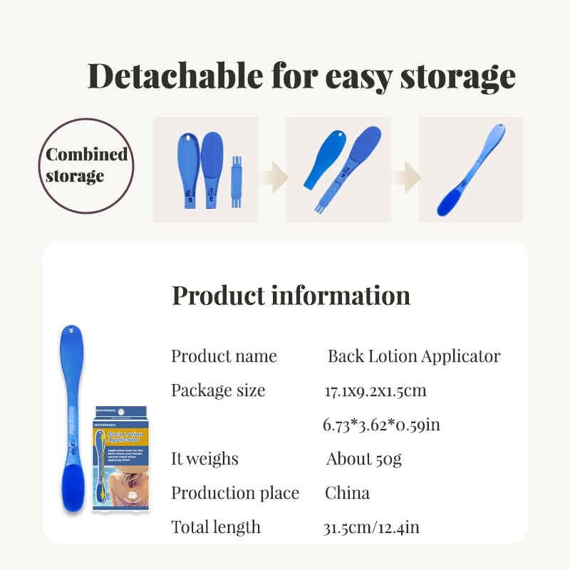 Self-Application Back Lotion Applicator - Sunscreen & Body Cream Applicator for Women & Elderly - Easy Reach Lotion Applicator Tool for Back Care & Skin Protection