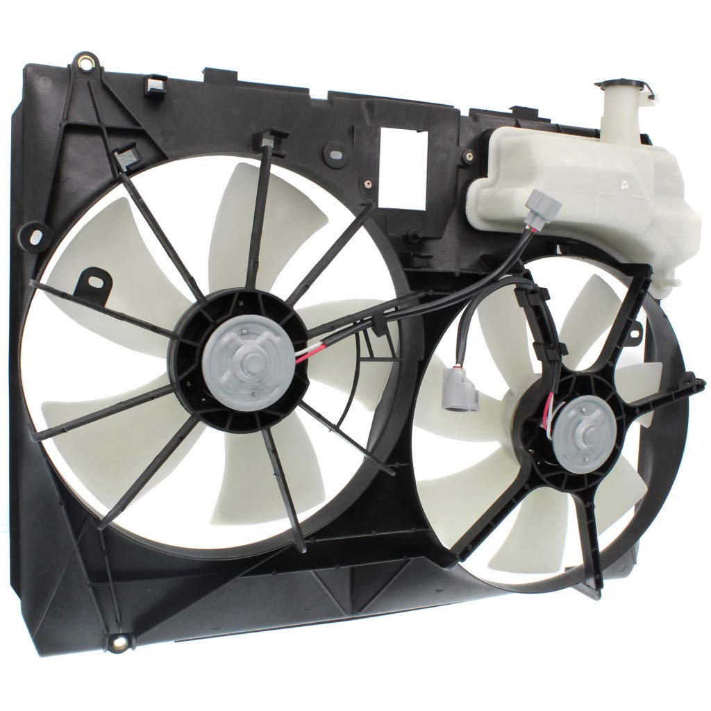2004-2005 Toyota Sienna Replacement Radiator Cooling Fan - Direct Fit for TO3115135 & 167110A210 | Dual Fan Design | Perfect for Engine Overheating Prevention & Summer Driving