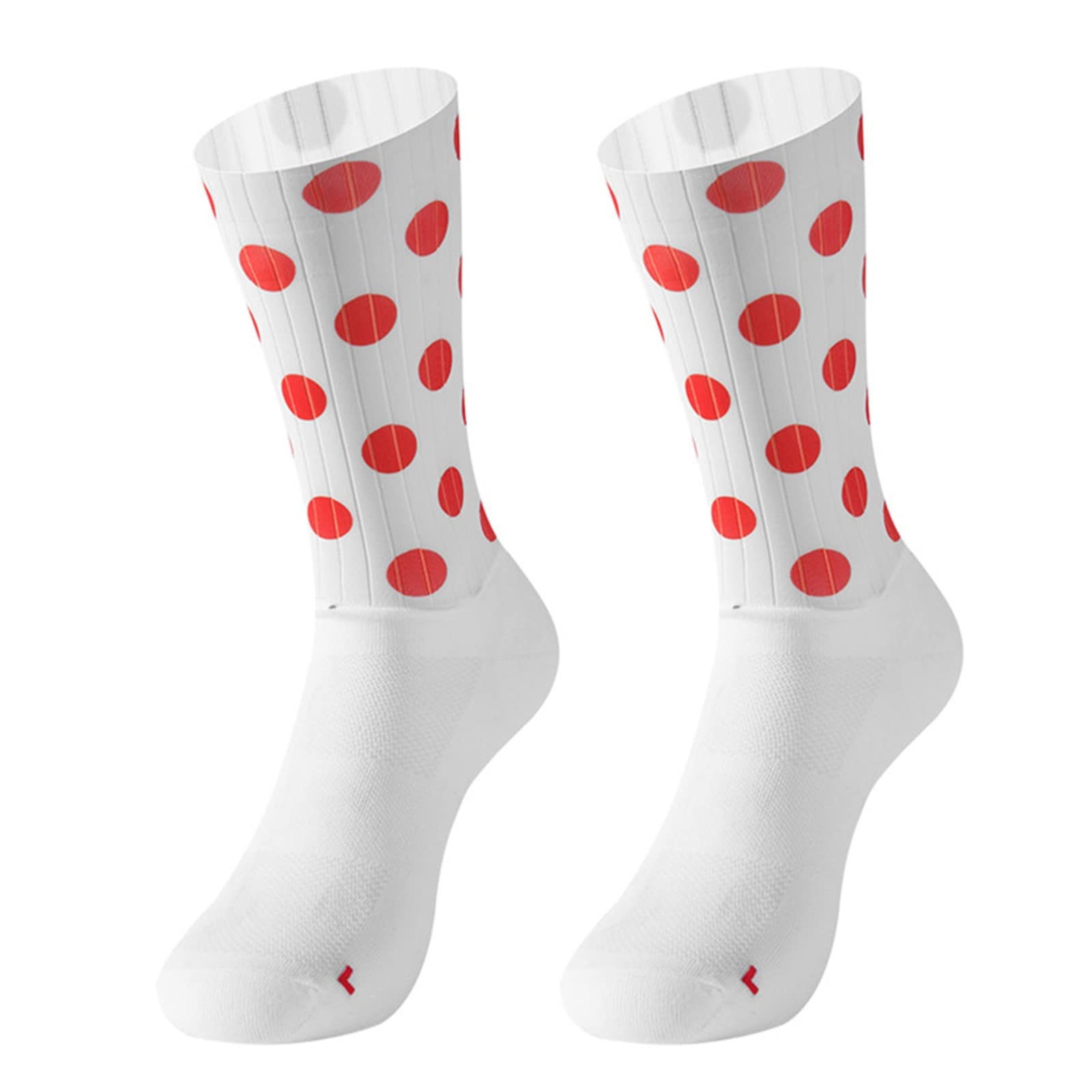 1 Pair Men's & Women's Cycling Socks - Breathable Road Bike Compression Socks for Racing & Outdoor Sports - Perfect for Road Cycling, Mountain Biking & Indoor Training