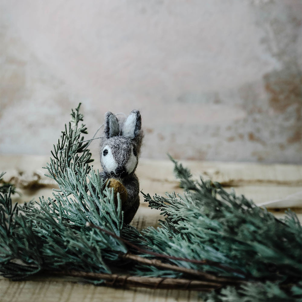 Handmade Felt Forest Animal Ornaments - Adorable Fox, Deer & Rabbit Christmas Tree Decorations for Holiday Home Decor & Gift Giving