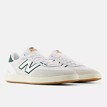 New Balance Numeric 440 V2 Skateboarding Shoes - White/Green - Men's High-Performance Skate Shoes for Street & Park Riding
