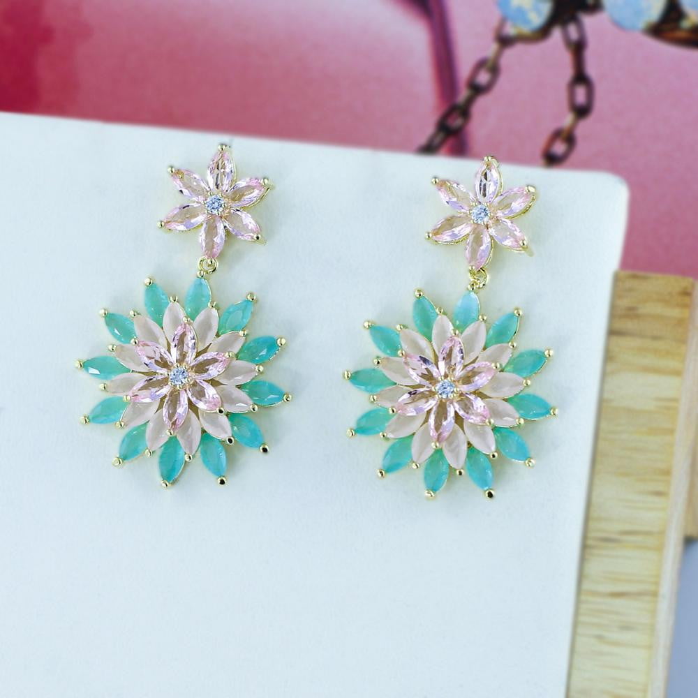 Elegant Cubic Zirconia CZ Wedding Drop Dangle Earrings CE10739 - Perfect for Bridal, Prom & Formal Events