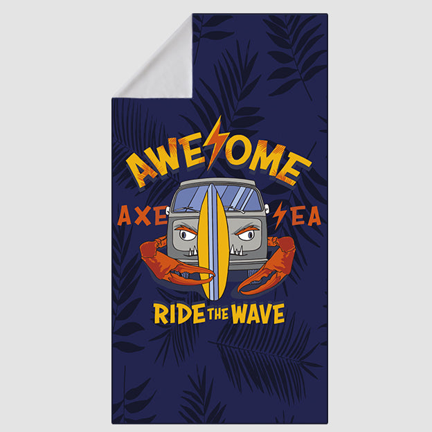 AXESEA Microfiber Beach Towel - Super Absorbent, Quick Dry, Sand Free - Perfect for Beach, Pool, Yoga & Travel