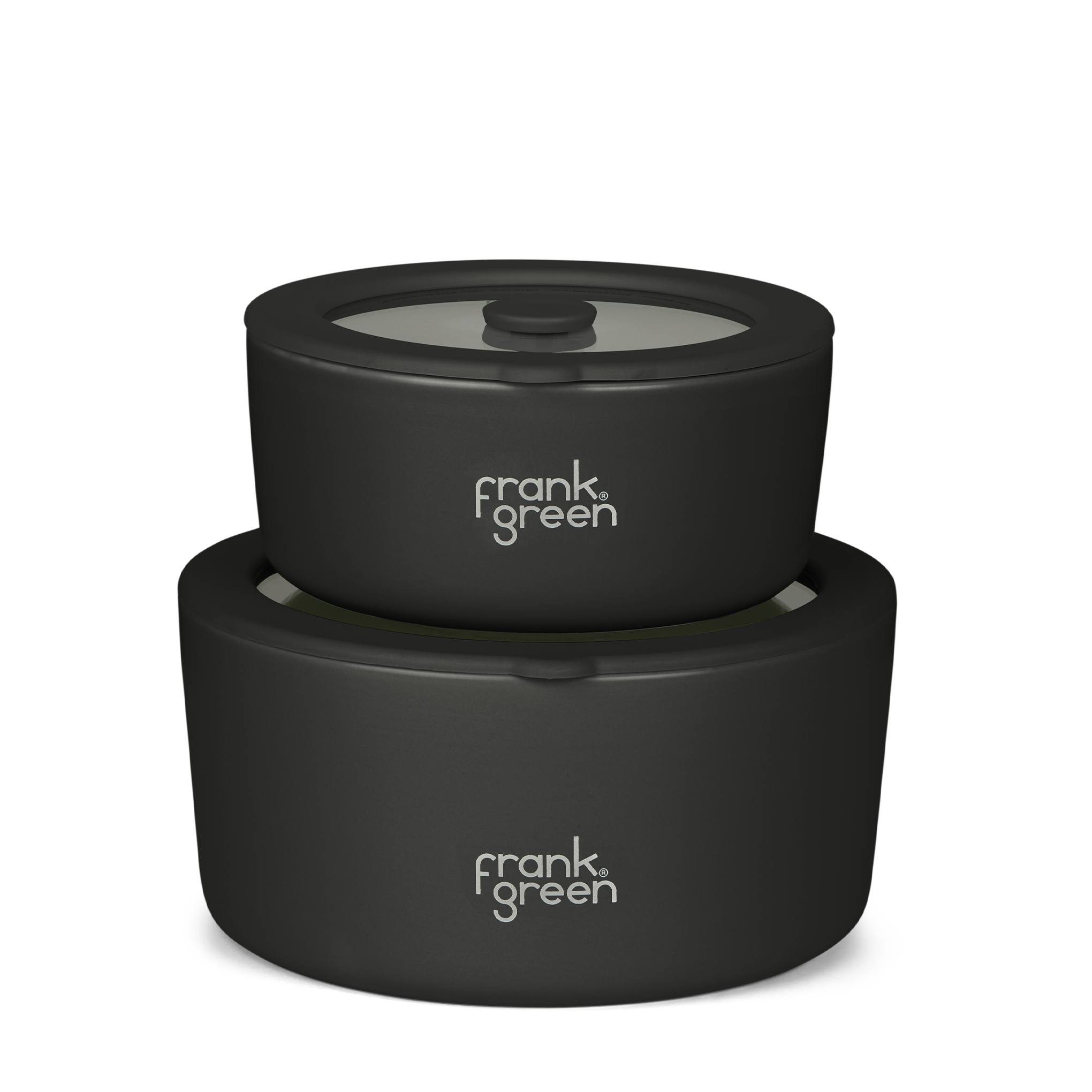 Premium Porcelain Bowls with Glass Lids (2-Pack) - 700ml & 1500ml Airtight Food Storage Containers for Meal Prep, Leftovers, and Kitchen Organization
