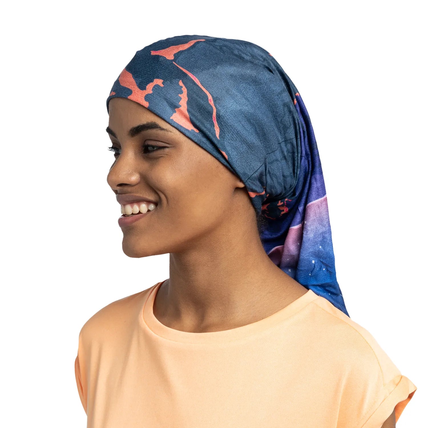 CoolNet UV® Cooling Neck Gaiter - UPF 50+ Sun Protection, Breathable & Moisture-Wicking for Outdoor Activities (Midnight Blue) - Perfect for Hiking, Running, Cycling & Summer Sports