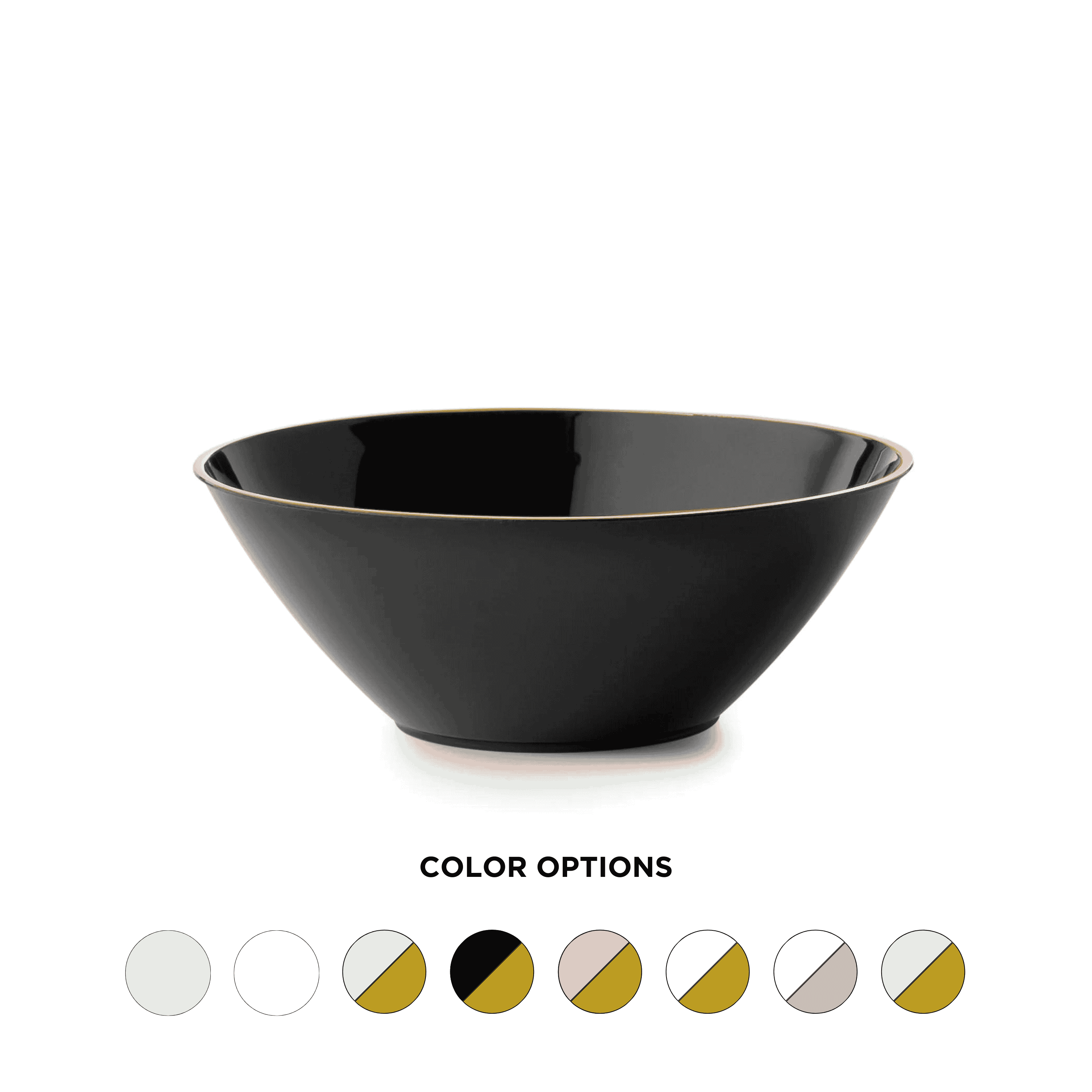 5 Inch Round Plastic Dessert Bowls (6 Ounce) 20 Pack - BPA Free, Eco-Friendly & Reusable - Perfect for Ice Cream, Pudding, Fruit Salad & Party Serving - Dishwasher Safe & Stackable Storage