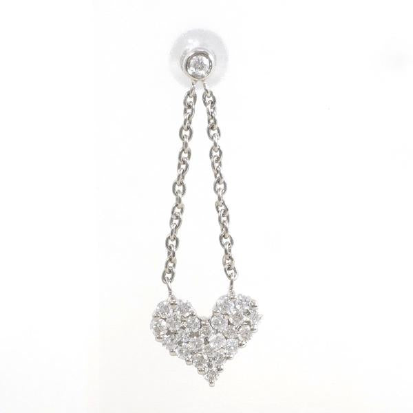 18K White Gold Single Diamond Earring for Women - Elegant & Timeless Jewelry Gift for Birthday, Anniversary, or Special Occasions