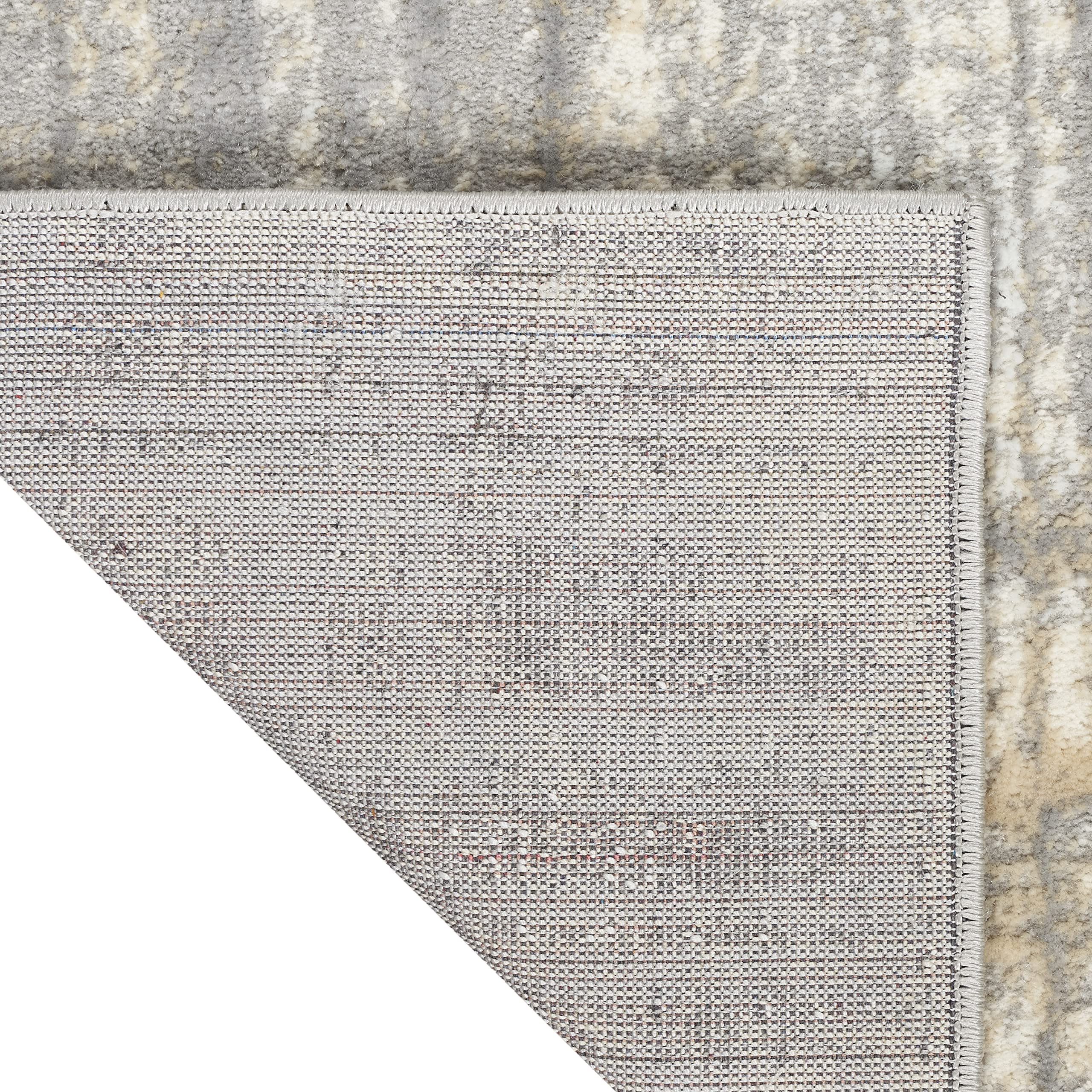 Calvin Klein CK005 Modern Grey/Ivory 8x10 Area Rug - Non-Shedding, Easy Clean - Perfect for Bedroom, Living Room, Dining Room & Kitchen Decor
