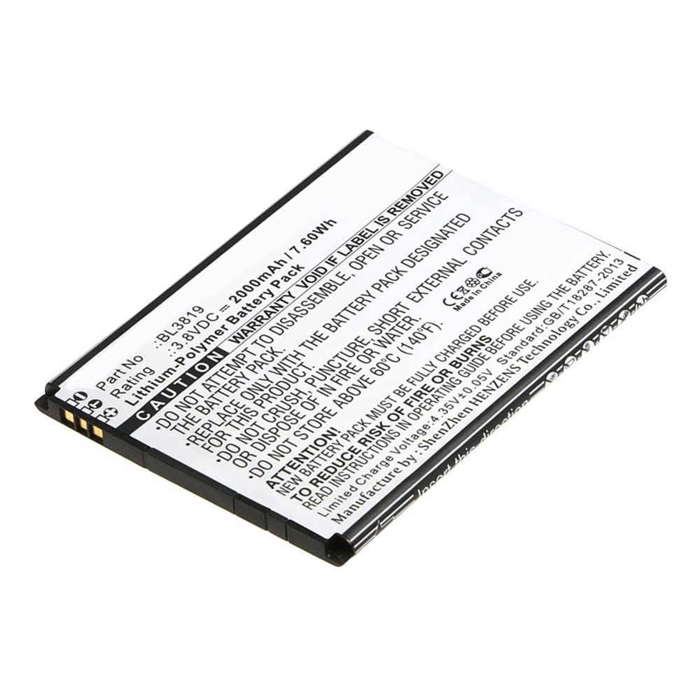 Synergy BL3819 Battery 2000mAh - Compatible with Fly Phones for Long Lasting Power