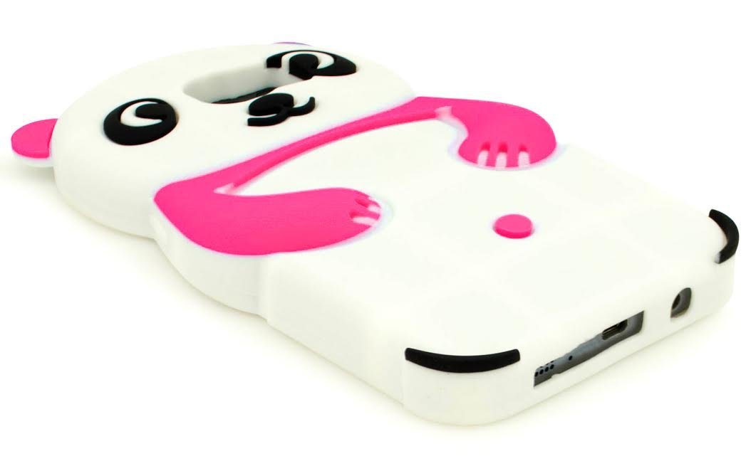 Premium 3D Pink & White Silicone Panda Case for Samsung Galaxy S7 Edge - Cute Protective Phone Cover with Shock Absorption | Perfect for Daily Use, Travel & Gift Giving