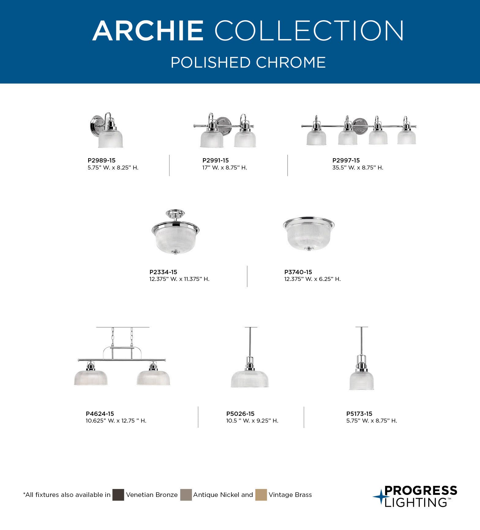 Archie Collection 4-Light Coastal Bathroom Vanity Light - Clear Double Prismatic Glass Shade with Polished Chrome Finish - Perfect for Beach House, Bathroom, and Coastal Style Decor
