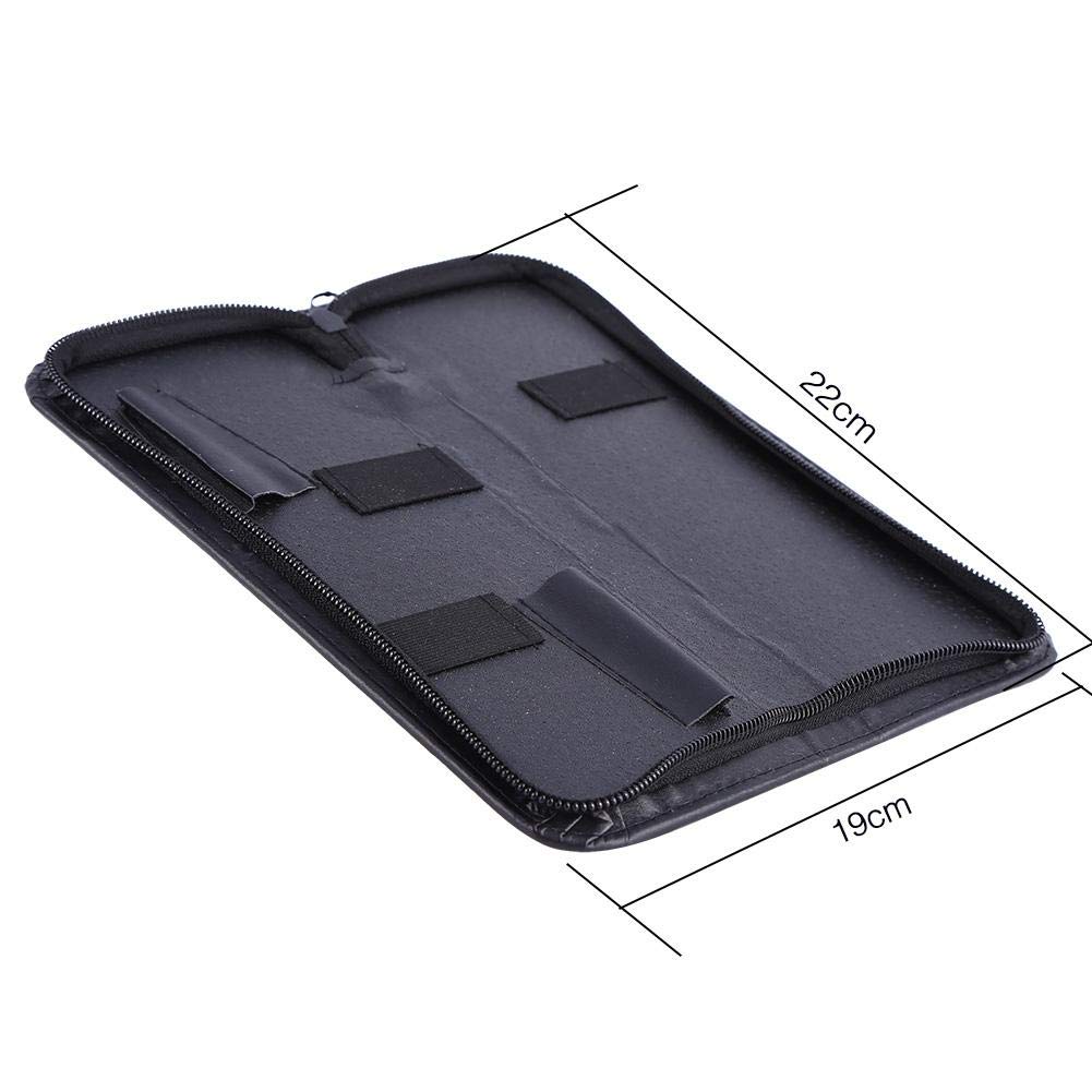 Professional Salon Scissor Tool Bag - PU Leather Hairstylist Pencil Case & Holster for Hairdressing Shears, Combs, Brushes - Perfect for Salon, Barber Shop & Home Hair Styling