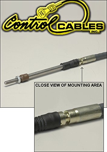 High-Quality 120-Inch Push-Pull Throttle Control Cable with Grooved Housing for Latching Clamps - Perfect for Marine, ATV, and Motorcycle Throttle Systems