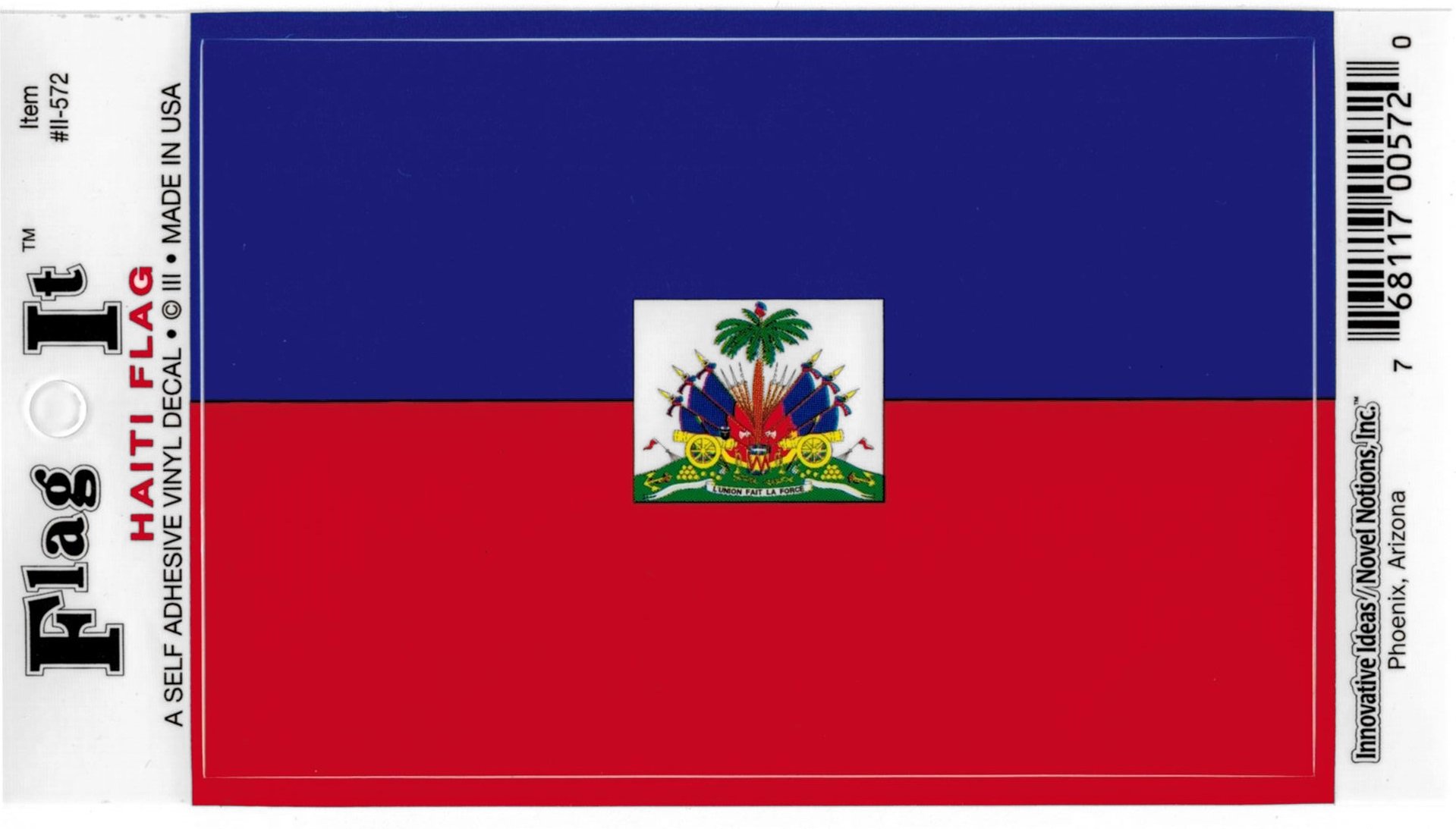 Haiti Flag Car Decal - Waterproof Vinyl Sticker for Auto, Truck, Boat, Laptop & Windows - Show Your Pride on the Road or at Sea