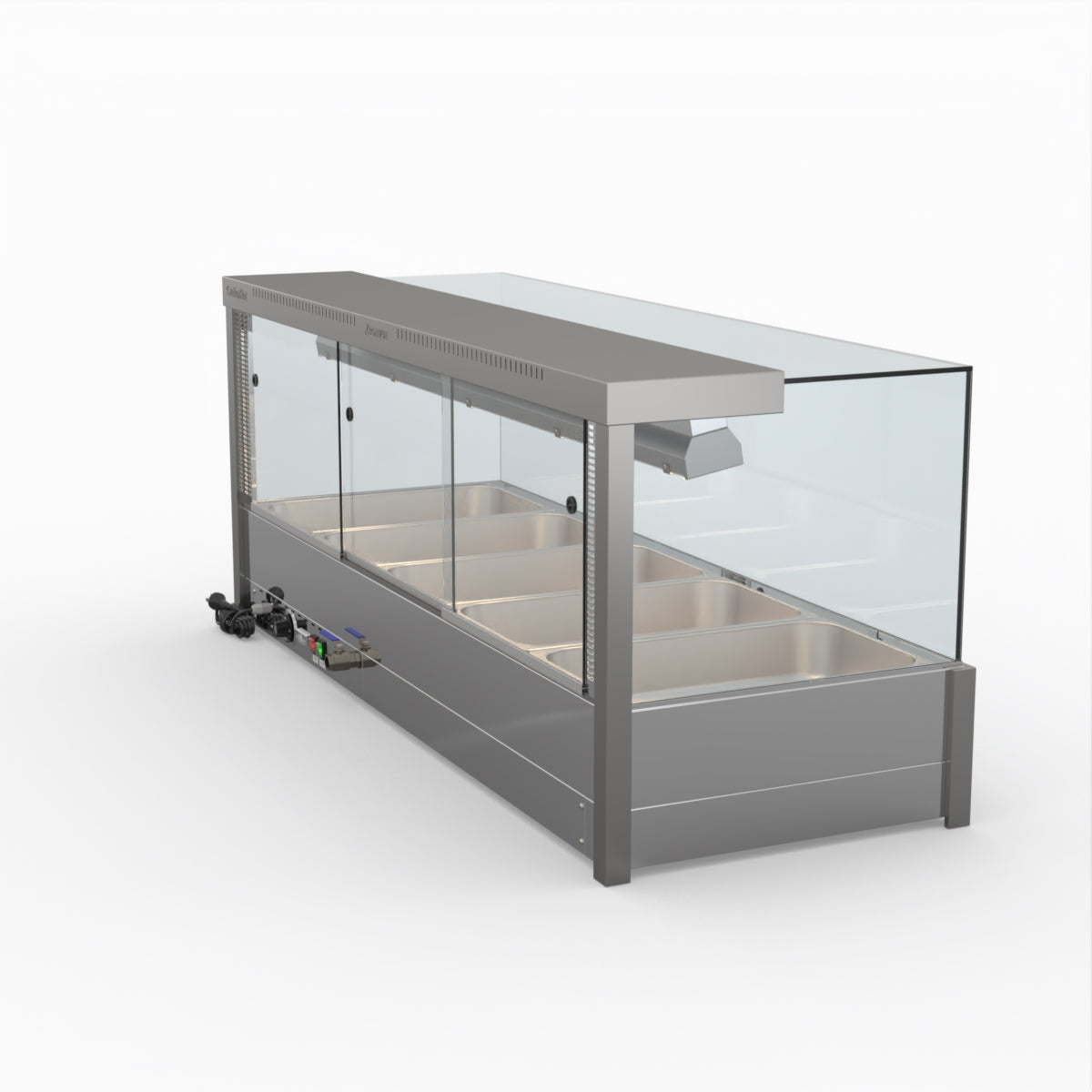 Bonvue BM17SC Square Countertop Bain Marie - Dual Wet & Dry Food Warmer for Restaurants, Catering & Buffets - Perfect for Keeping Soups, Sauces & Dishes Warm