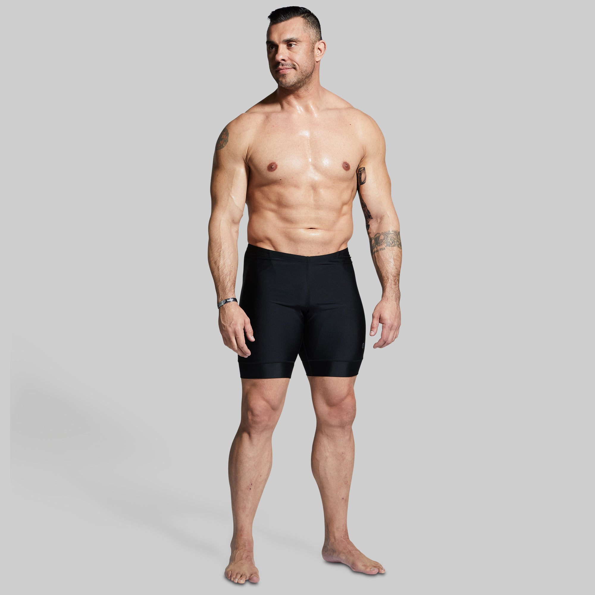 Men's Swim Jammer - Black Performance Swimwear for Competitive Swimming & Water Sports | Ideal for Lap Swimming, Triathlon Training & Beach Activities